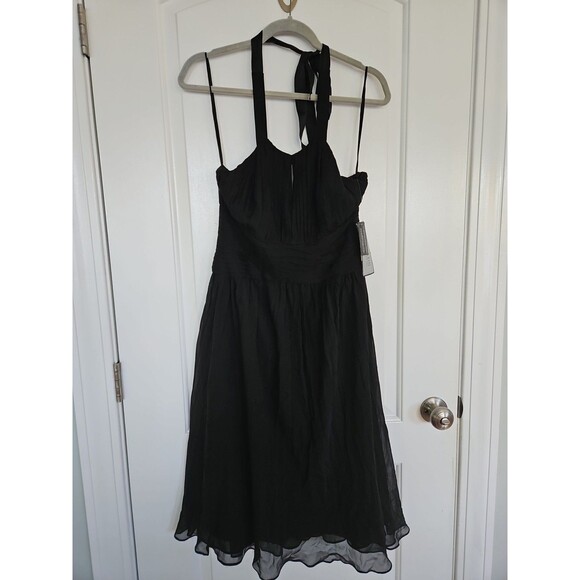 Anne Klein Silk Halter Roman Holiday Cocktail Dress: Size 6 NWT Feminine, Flirty - Picture 1 of 14